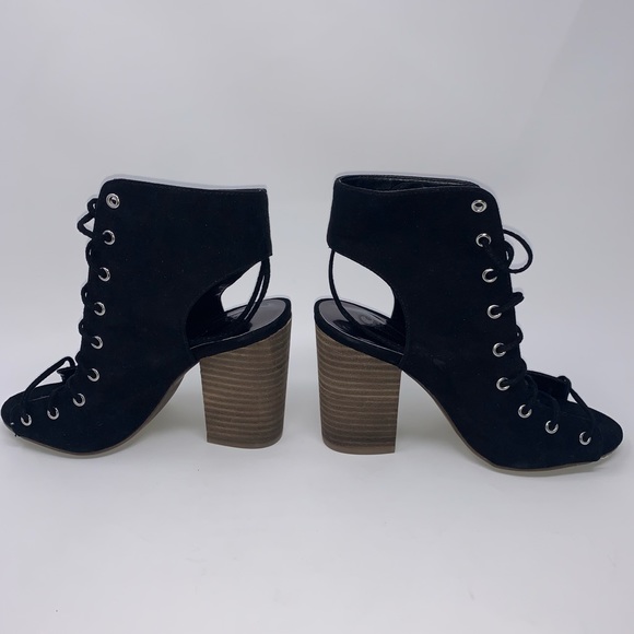 Carlos Santana Jolene Lace-Up Block Heel Sand 5 M - Picture 5 of 8